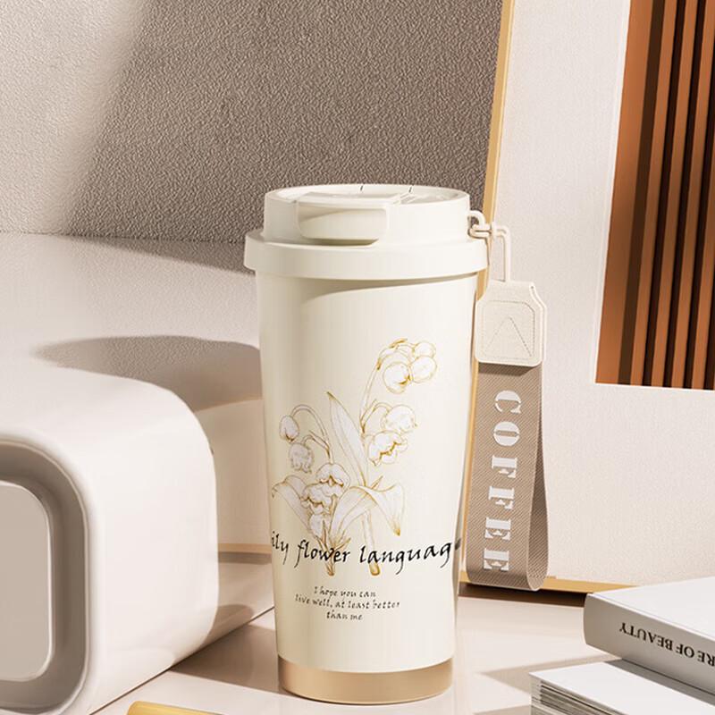 YOTU Dual-Drink Insulated Stainless Steel Coffee Tumbler