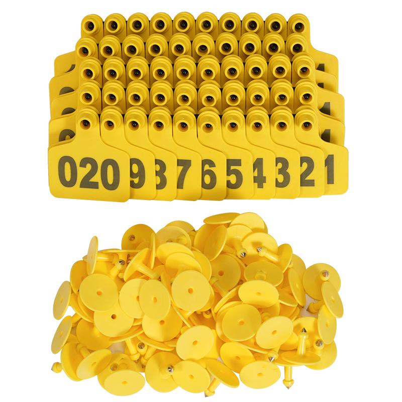 100Pcs Cow Ear Tag/Ear Tag Plier/Unloading Plier Copper Head With Number No.1-100  TPU Ear Tag Label Digital Sign Cow Sheep