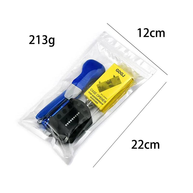 12-Piece Watch Repair Kit: Case Opener, Repair Stand, Fixing Stand, Rear Cover Tool Combination Set.