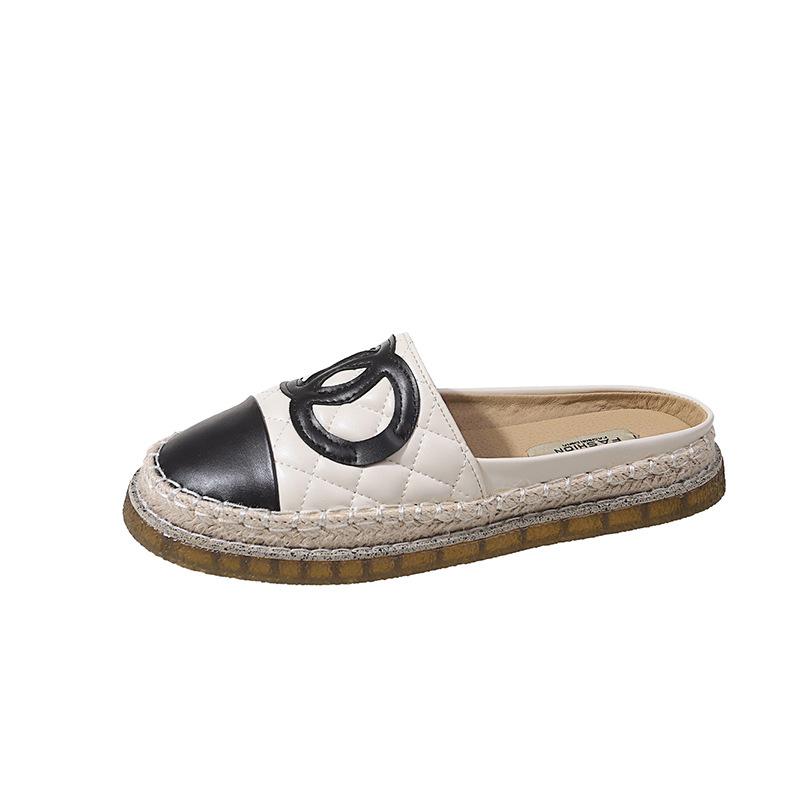 Straw linen Xiaoxiang fisherman shoes women's soft-soled casual new Xiaoxiangfeng shoes lazy shoes cloth shoes single shoes women's shoes