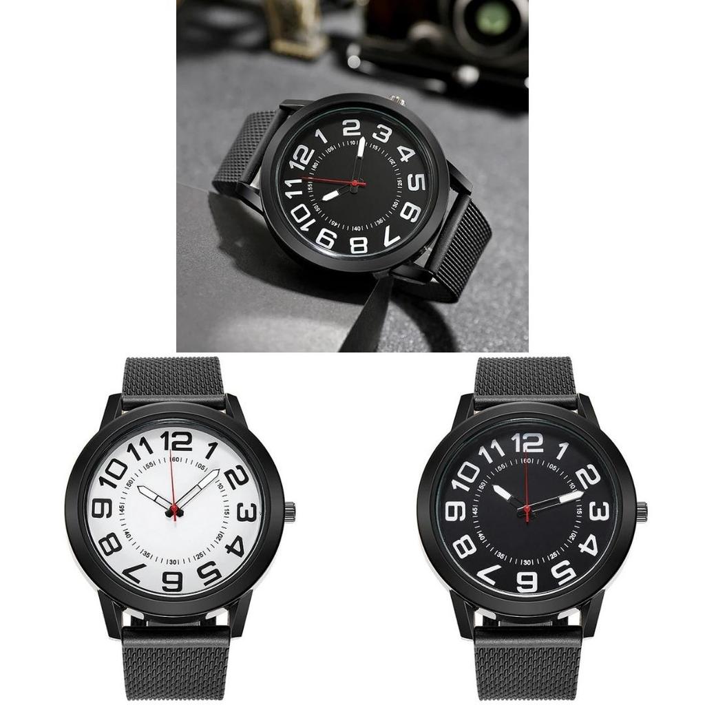 Classic Quartz Watch For Men With Silicone Strap Business Style Nonwaterproof Watch For Office Use