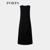 PORTS Women's Solid Sleeveless Knit Midi Dress
