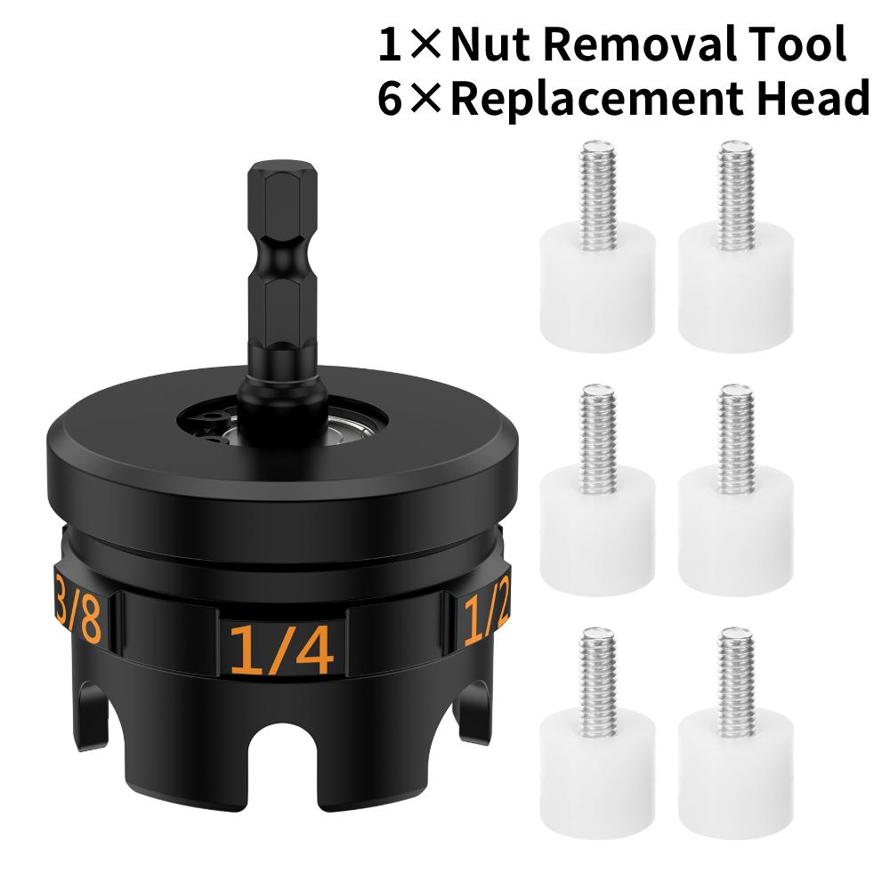 

1 шт. Быстрая гайка, сверло с молнией, инструмент для удаления гаек, экстрактор болтов, инструмент для домашнего ремонта, гараж, автотехобслуживание, сантехник, электрик