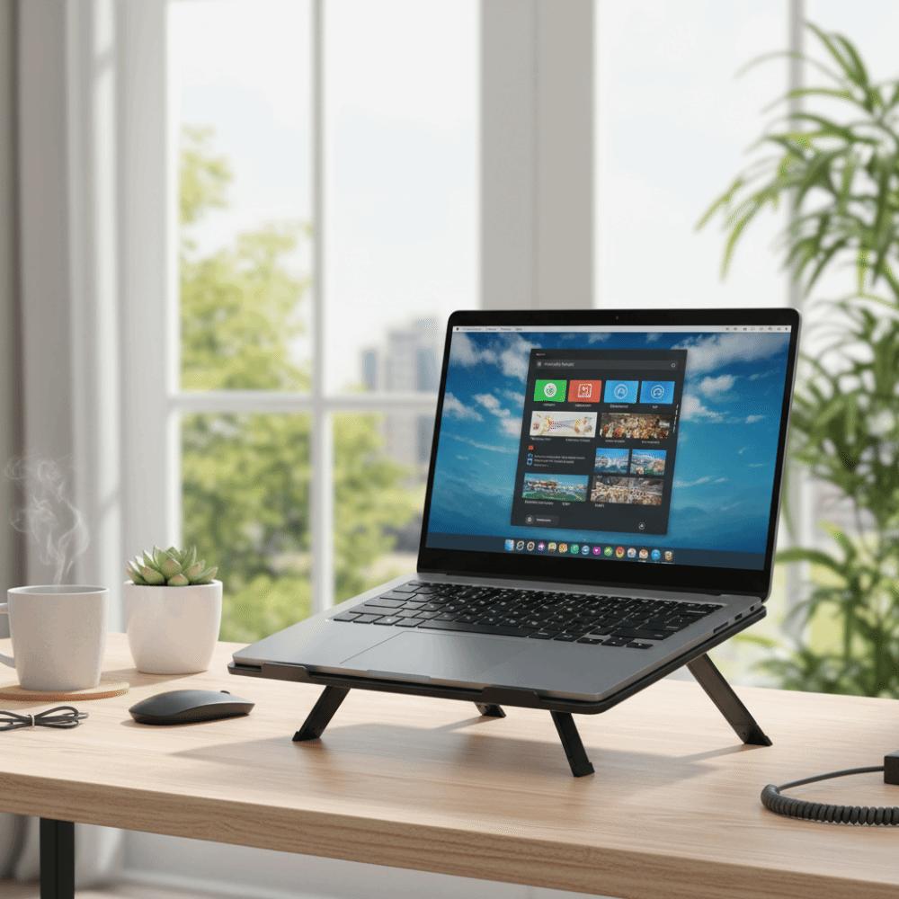 Skládací designový stojan na notebook, přenosný stojan na počítač, podpůrný rám, chladicí držák, kancelářské použití