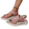 2025 summer new large size foreign trade women's shoes casual elastic strap rear strap lightweight polyurethane platform sandals women