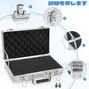 TORIBIO Aluminum Tool Large Attache Case with Block Protective Tool Case for Precision High Dedicated Storage Impact Resistant Case, Cushioning,