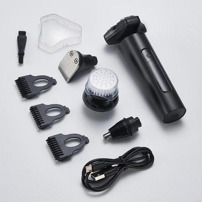 Multifuntional Small Electric Shaver with Three Head Designs IPX7 Rechargeable Beard Trimmer for Various Skin Types