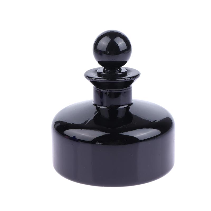 

150Ml Aromatherapy Bottle Bright Black Glass Aromatherapy Bottle Bayonet High-End Aromatherapy Empty Refillable Bottles чорний