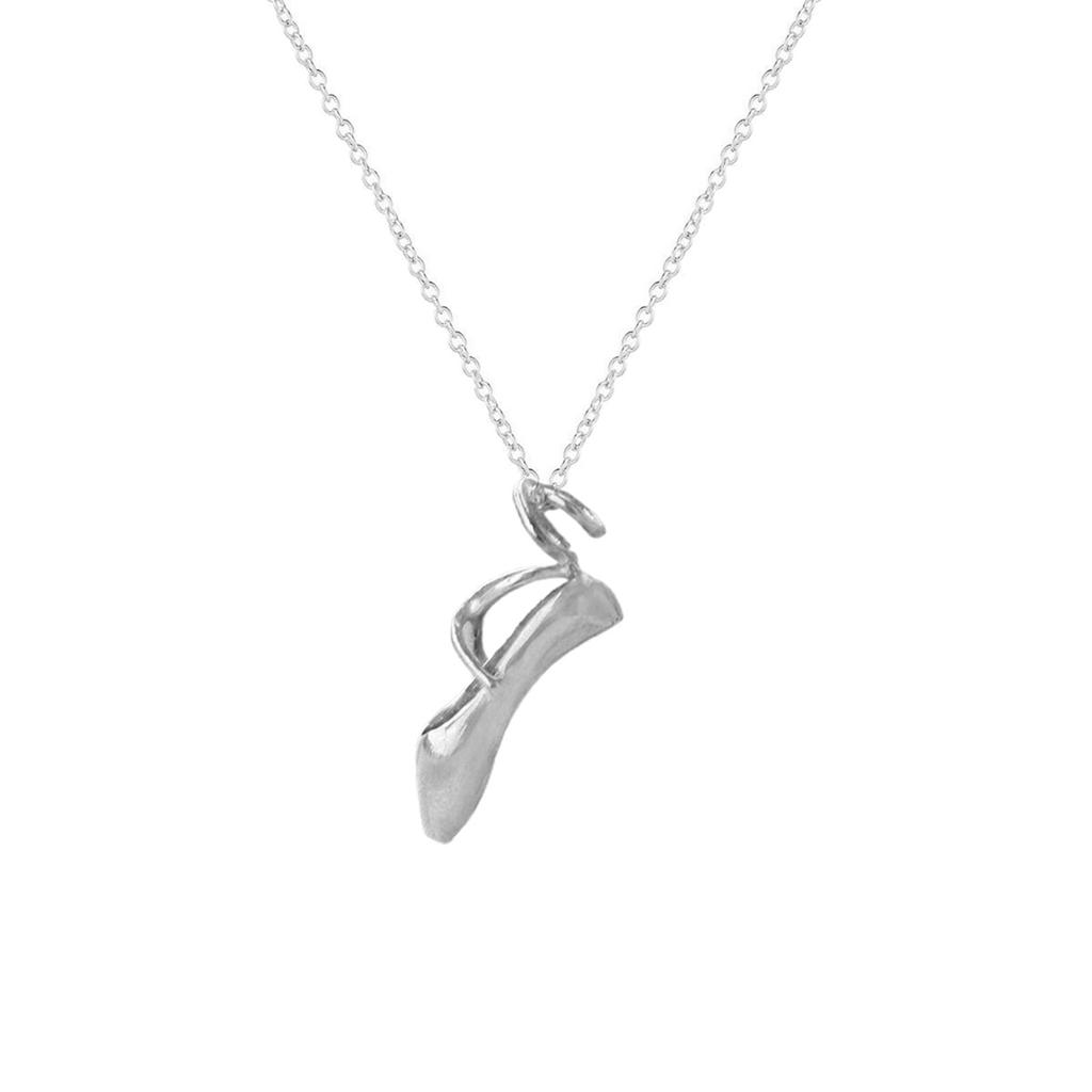 Delicate Ballet Shoe Necklace Charm Necklace Adjustable Chain Necklace Fashionable Neck Jewelry Suitable for Daily Party