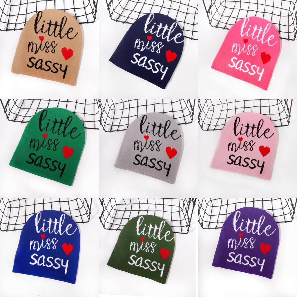 Knit Simple Letter Hat With Thermal Function For Daily Use Supplies Decoration