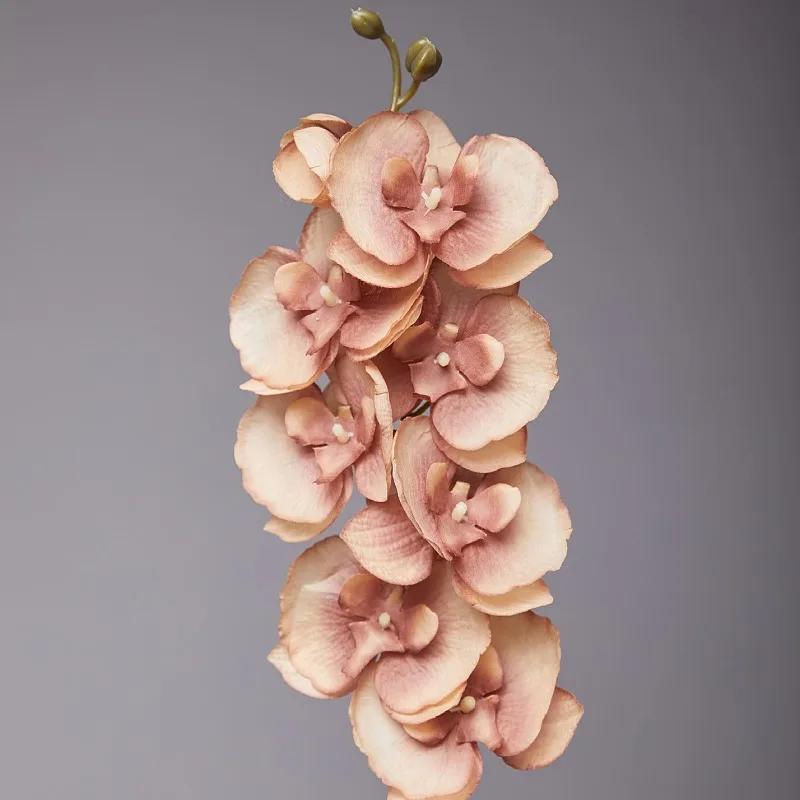5pcs 9-Heads Artificial Butterfly Orchid Silk Flower 68CM Fake Phalaenopsis Wedding Home Decoration Artificial Flowers