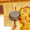 Stanley London 5.08 Cm  Brass Compass with Premium Leather Box - Classic Pocket Navigation Tool"