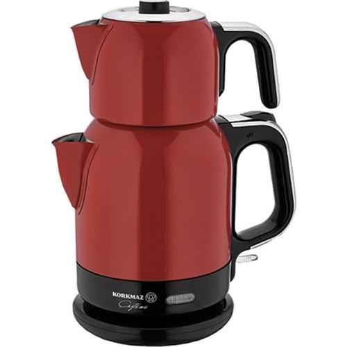 

Korkmaz Çaytema Красный/хром Электрический чайник