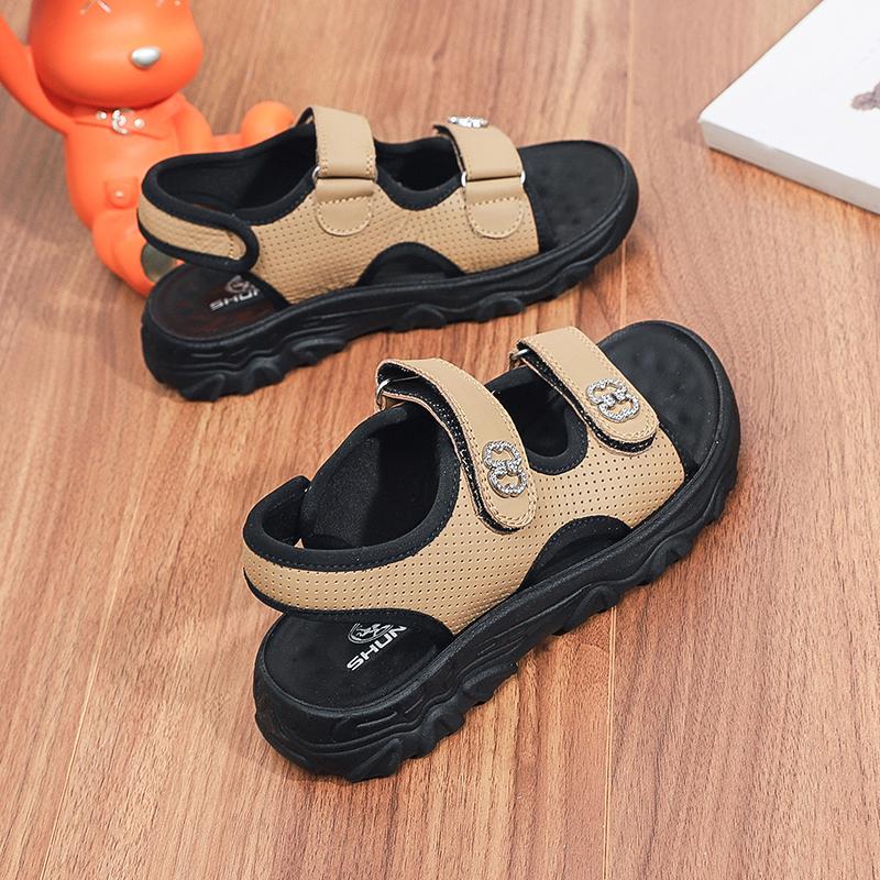 26-37 Children's Large Anti Slip Waterproof Fashion Velcro Sandals Outdoor Beach Shoes Children's Shoes