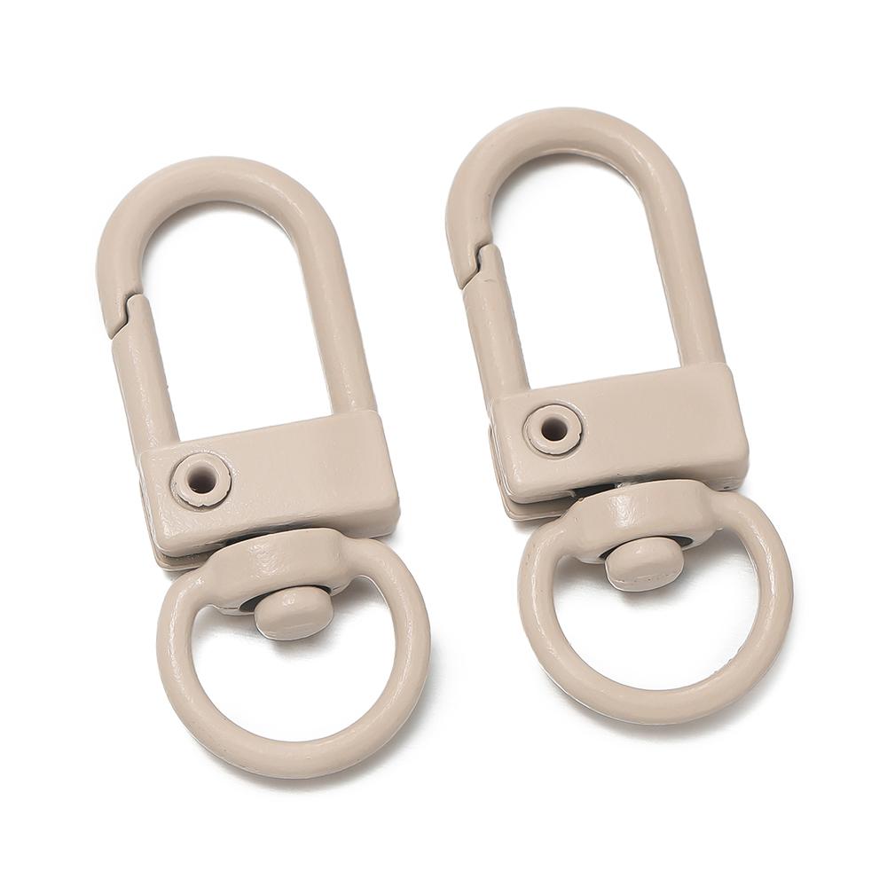 10pcs/Lot Colorful Snap Lobster Clasp Hooks for DIY Colorful Trinkets Making Rotating Pet Keychain Bag Keyring Accessories