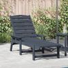 VidaXL Chaise Longue Navy Blue 53x162x98.5 Cm HDPE 42006638