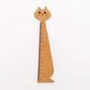 1 Piece Cute Cat Straight Ruler Wooden Kawaii Tools Stationery Cartoon Drawing
