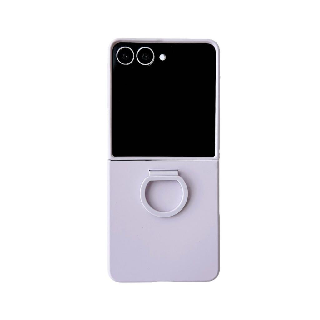 Ring Buckle Phone Case for Samsung Z FLIP7 TPU Hard Cover
