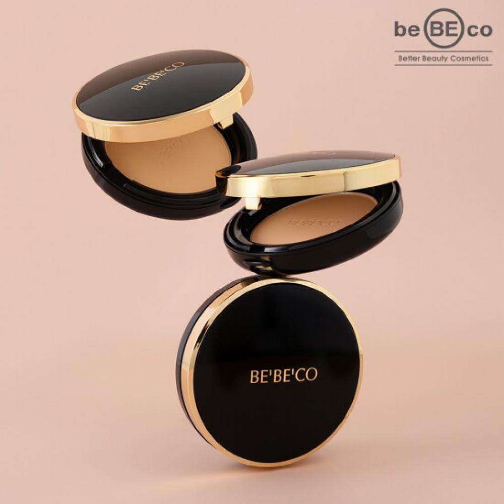 Bebeco Natural Two Way Cake Powder Pact 12g + Refill 12g + Puff No.21 Light Pe