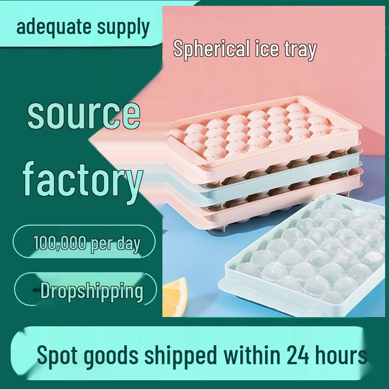 Premium Ice Tray Set: Lidded Ice Cube and Ball Molds for Homemade Chilled Delights