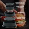 FAIS DU 3 In 1 Stuffed Burger Press Patty Maker Rings Molds Kit, Non Stick Hamburger Press Patty Maker Burger Press Kitchen Gadg