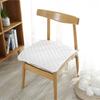 Solid-color all-cotton chair cushions simple and modern office chair cushions anti-slip home winter chair covers