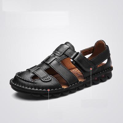 leather beach shoes