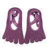 Fashion Solid Color Female Cross Straps Ballet Open Toe Floor Socks Silicone Non-slip Yoga Socks