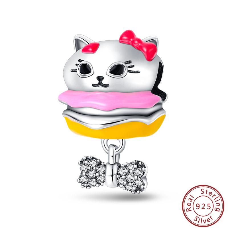 Cute Cat And Dog Series Copper Moon Butterfly Paw Print Charms 3Mm Diy Fine Jewelry Gifts Making