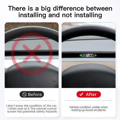 Tesla Model 3 Model Y için HUD Head-Up Display Tesla/2022 araba için özel elektronik dijital hız göstergesi