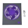 Desk Fan 4 Speeds Adjustable 180 Degree Tilt Folding Quiet Strong Wind Battery Operated Mini