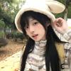 Korean Oversized Puppy Hat Winter Women Plush Hats Cute Doggie Ear Bucket Hat  Lady