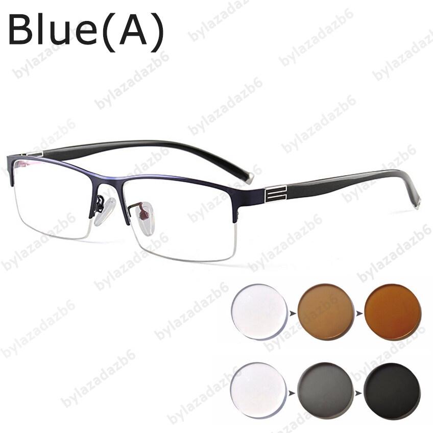 Photochromic Glasses Men Reading Glasses HD Fashion Sun Glasses Women 0 Anti Blue Light Glasses Eyeglasses