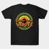 Men Black Print T-shirt Death From Above No-Cut Transfer Paper Print Cotton Tshirt