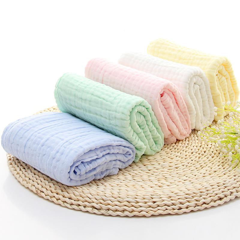 Six Layers Cotton Gauze Baby Bath Towel Soft Absorbent Muslin Receiving Blanket