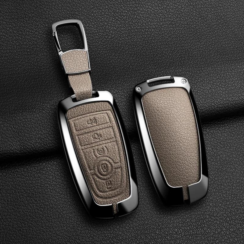 Car Sticker 2026 For Ford Alloy Style Car Key Case Cover Shell For Ford Maverick Focus Edge Explorer Expedition Everest Fusion M