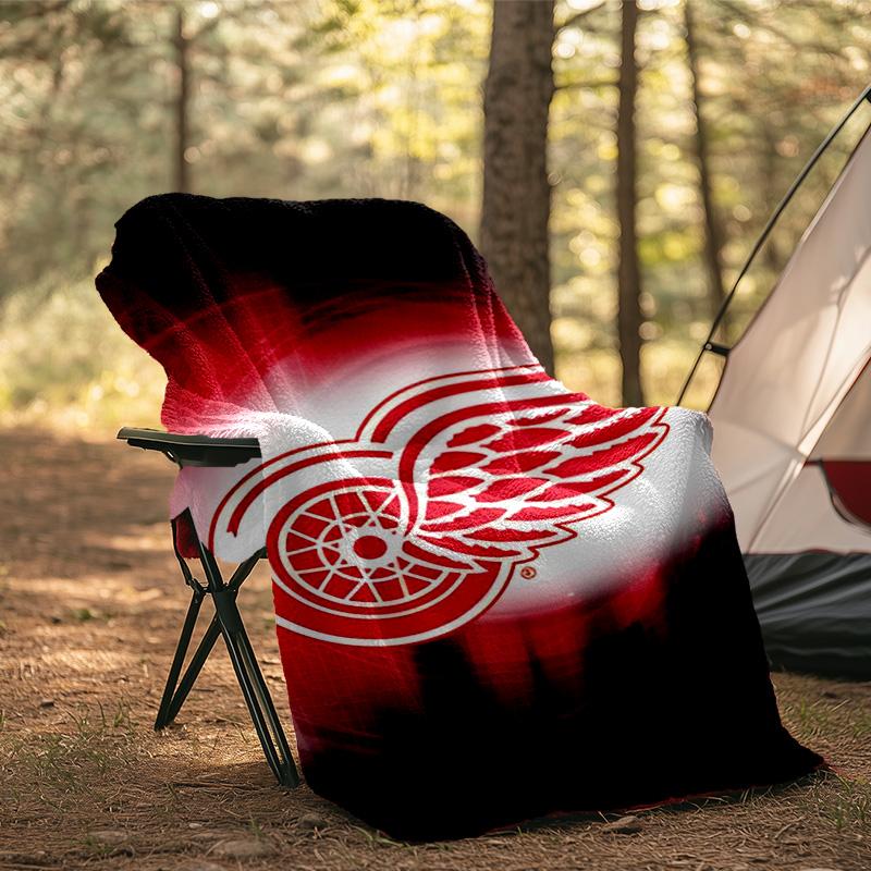 Red Wings Logo Blanket Flannel Throw for Sofa, Indoor, Camping, Living Room, Office, Chair, And Bed Soft Birthday Gift
