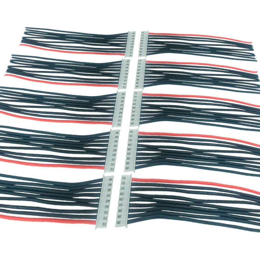 10Pcs 8S 22.2V JST-XH 9pin RC Lipo Balance Extension Charger Plug Cable