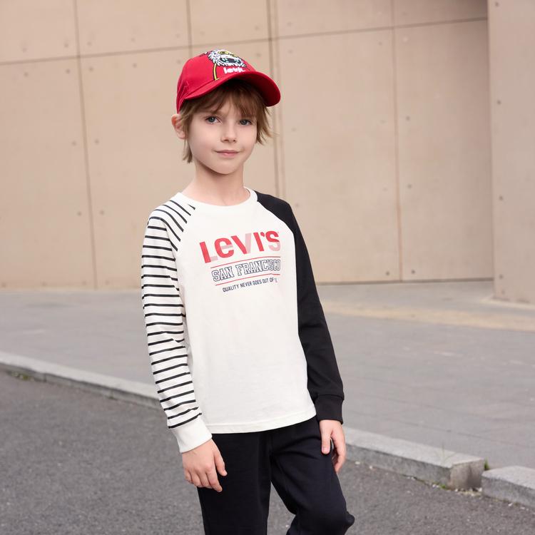 Levis Comfortable Long Sleeve T-Shirt Kids tops Candy-White LV2432404GS-001