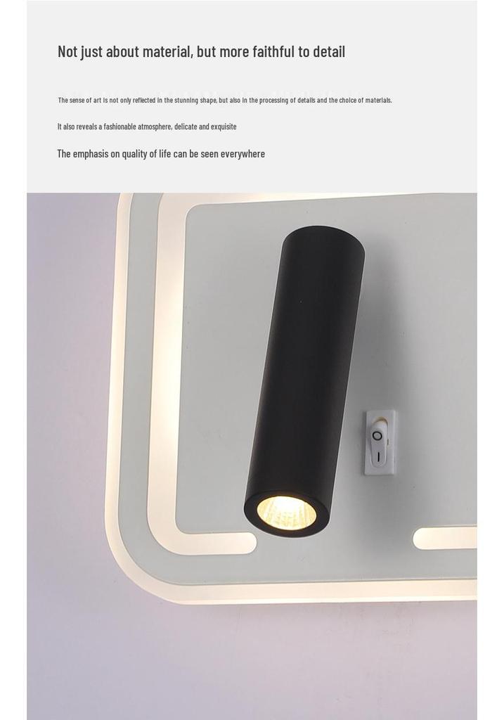 Rotatable LED Wall Lamp for Bedroom, Living Room, and Study