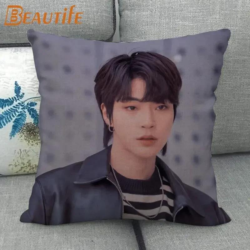 Custom Hwang In Yeop HOT KPOP Pillowcase 45X45cm Wedding Decorative Eco-Friendly Cotton Linen Fabric Pillow Case