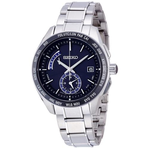 

Seiko Watch SAGA179 Brightz Titanium Solar Watch with Radio-Controlled Sapphire Crystal and Super Clear Coating