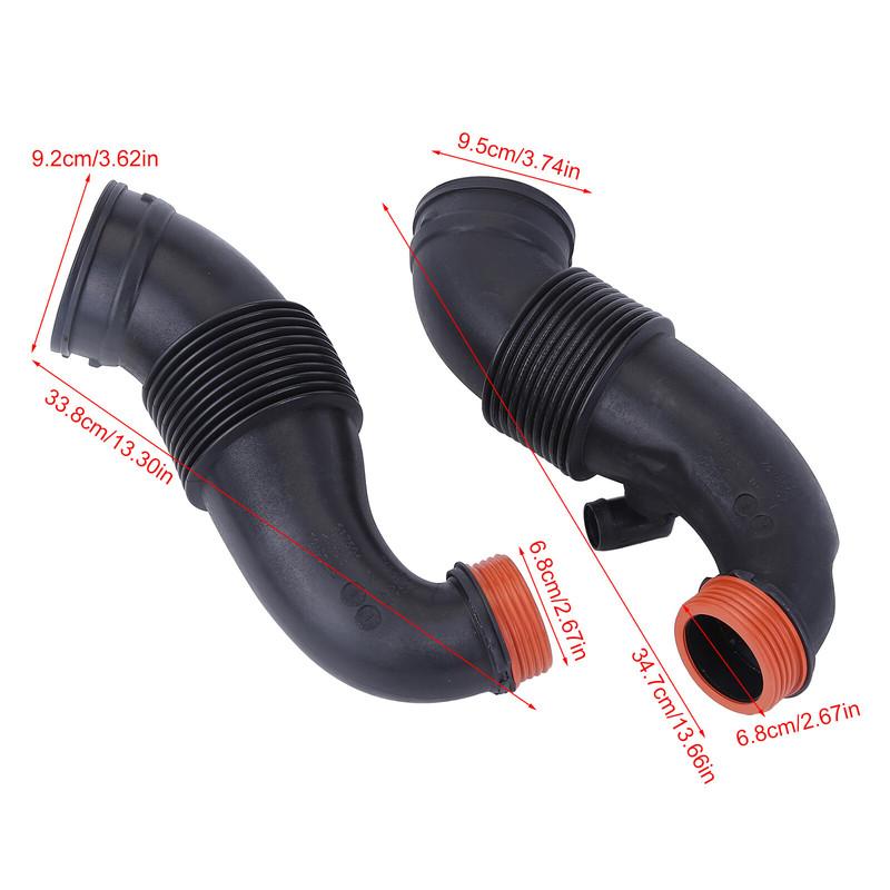 

For 2014-2019 BMW X5 X6 4.4L LEFT RIGHT ENGINE AIR INTAKE HOSE OUTLET DUCT PIPE 13717638568 13717638569 13717638569