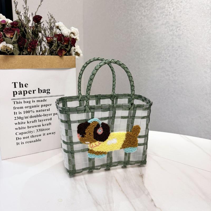 Transparent jelly bag, wedding bridesmaid gift bag, wedding gift basket, women's bag, vegetable basket bag.
