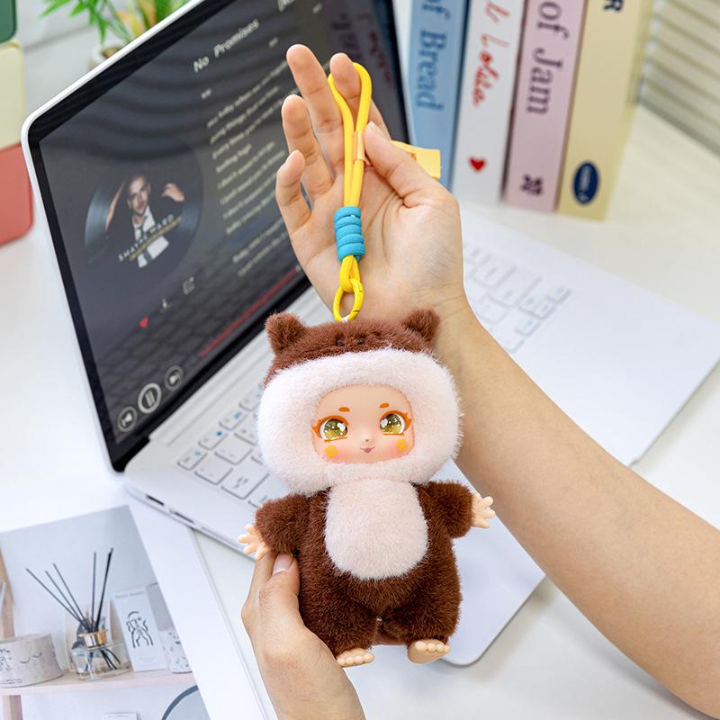 Vinyl Series Plush Toy Doll Nezha Doll Werewolf Bag Pendant Tide Play Girl Birthday Gift