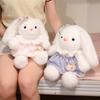 Plüsch-Hasenpuppe mit Kleid Weiche Baumwollfüllung für Kinder und Teenager Geschenk