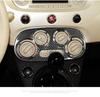 Carbon Fiber AC Switch Frame Sticker for Fiat 500 Interior