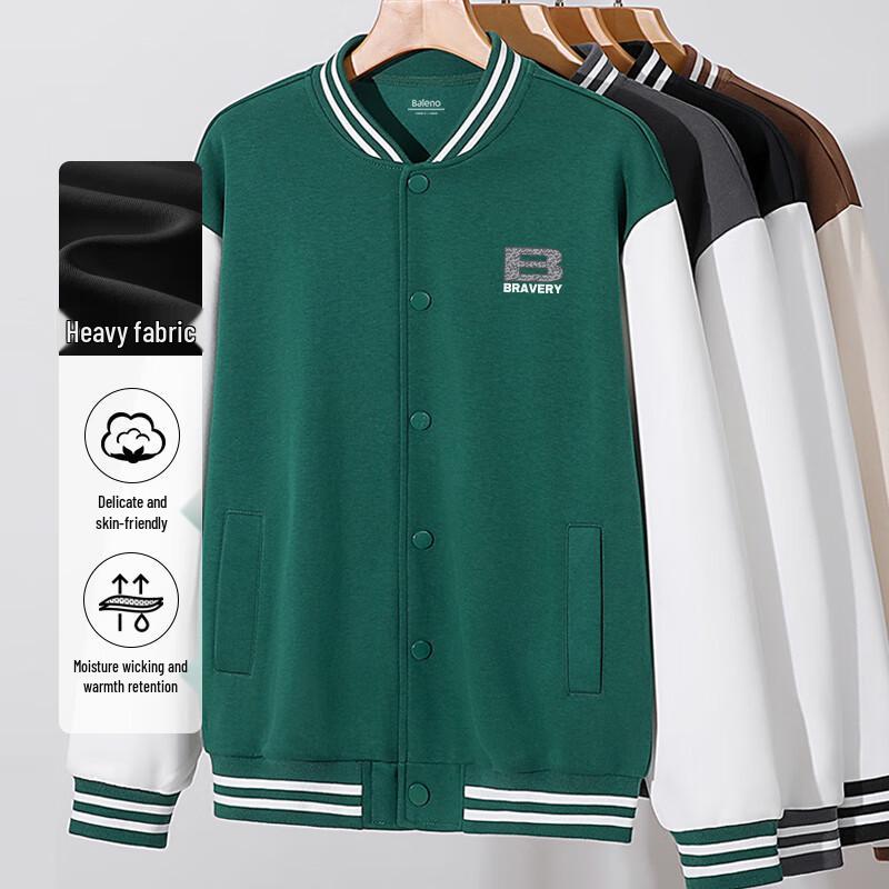 Baleno Men's American High Street Loose Fit Baseball Jacket