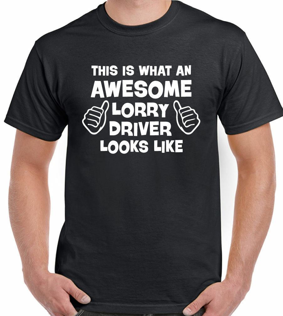 Lorry Driver T-Shirt Mens Funny Van Trucker Truck Awesome Tee Top XL