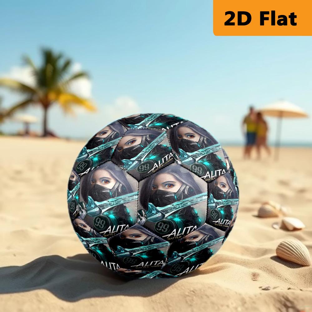 Alita: Battle Angel - Futuristic Warrior Soccer Ball Suitable for Both Training and Competition No. 5 Football Very Elastic